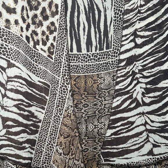 Animal Print Coverup Kimono - Picture 3 of 15